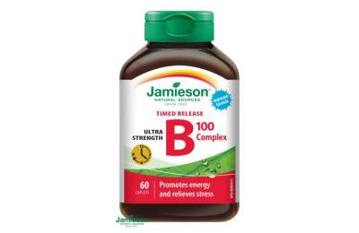 JAMIESON B-komplex 100 mg s postupným uvolňováním 60 tbl.